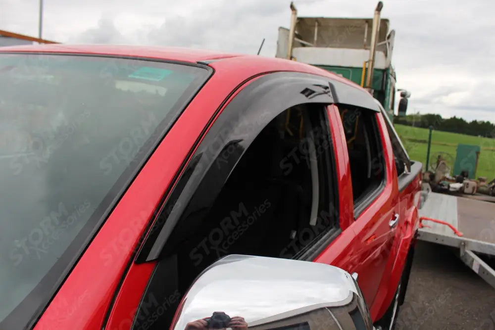 Stx Quad Wind Deflectors External Fit For Toyota Hilux Double Cab 2005-2015 On