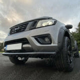 Stx Stainless Steel City Bar Black Single Spoiler Bar 70mm For Nissan Navara Np300 - 2015 On