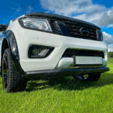 Stx Stainless Steel City Bar Black Single Spoiler Bar 70mm For Nissan Navara Np300 - 2015 On