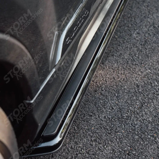 STX Style 2 Running Boards All Black- Pair For Audi Q7 2016 On