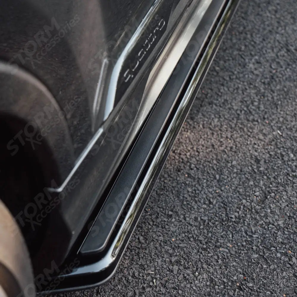 STX Style 2 Running Boards All Black- Pair For Audi Q7 2016 On