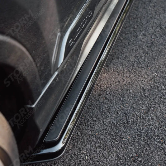STX Style 2 Running Boards All Black- Pair For Audi Q7 2016 On
