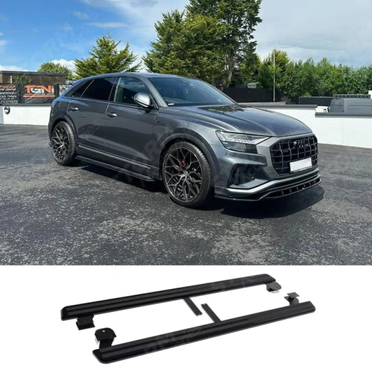 STX Style 2 Running Boards All Black- Pair For Audi Q8 2019 On
