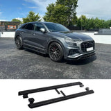 STX Style 2 Running Boards All Black- Pair For Audi Q8 2019 On