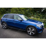 STX Style Integrated Side Steps Running Boards Gloss Black Edition For Mercedes Glc X253 2015-2022