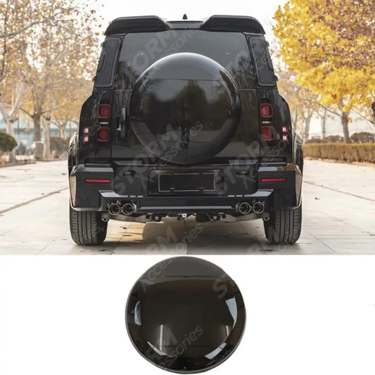 STX Style Rear Spare Wheel Cover Colour Coded Gloss Black For Land Rover Defender L663 90 / 110 / 130 2020 On