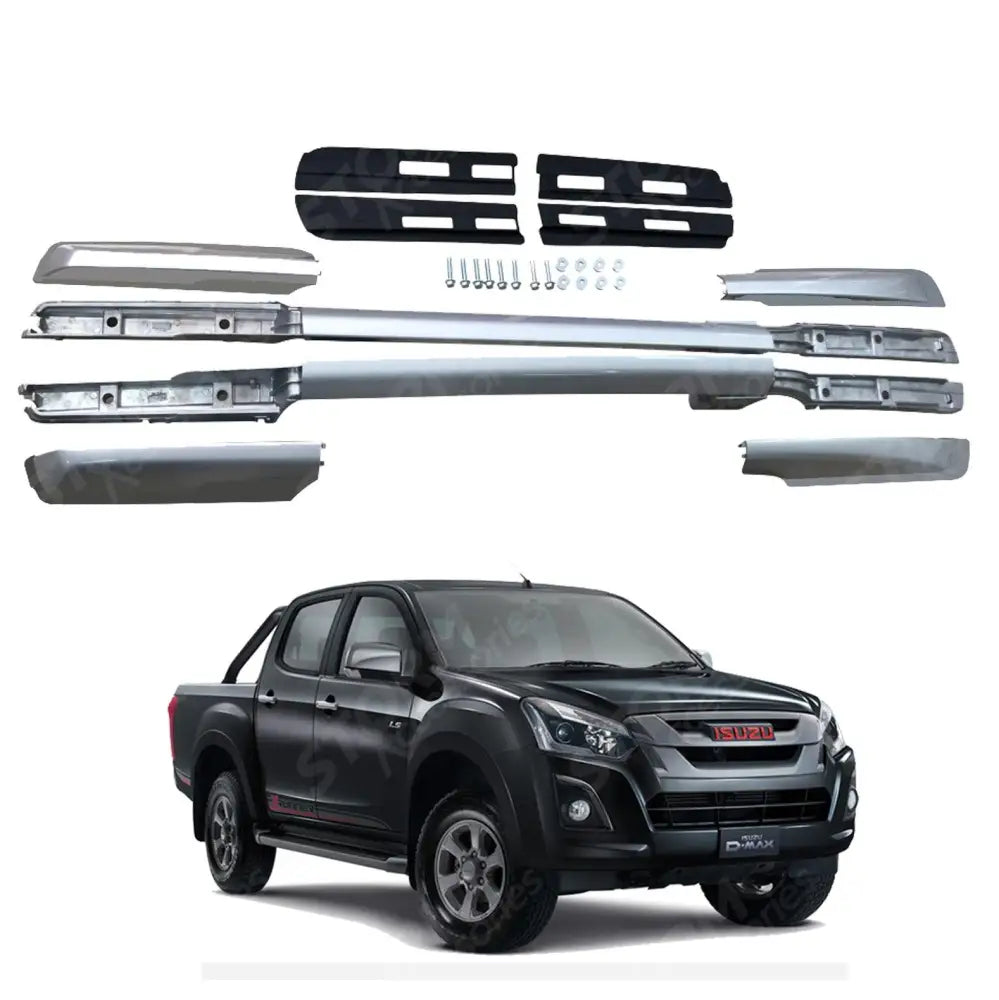STX Style Roof Bars Grey Pair For Isuzu D-max 2012-2020