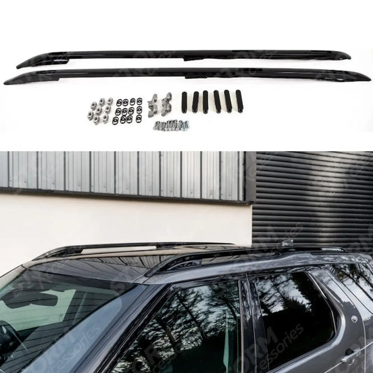 STX Style Roof Rails Bars Black Pair For Land Rover Discovery 5 2017 On
