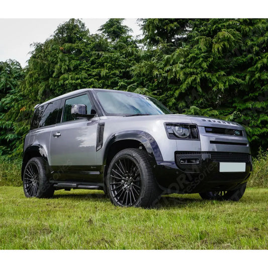 STX Style Running Boards Pair In Black For Land Rover Defender 90 L663 2020 On