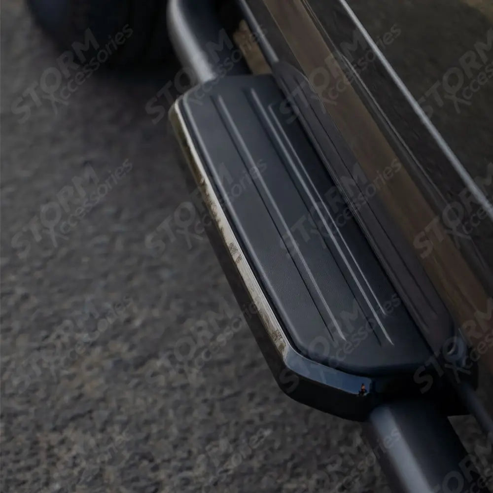 STX Style Running Boards Pair In Black For Land Rover Defender 90 L663 2020 On