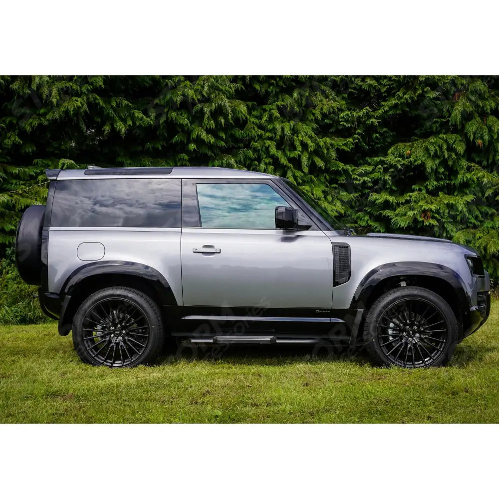 STX Style Running Boards Pair In Black For Land Rover Defender 90 L663 2020 On