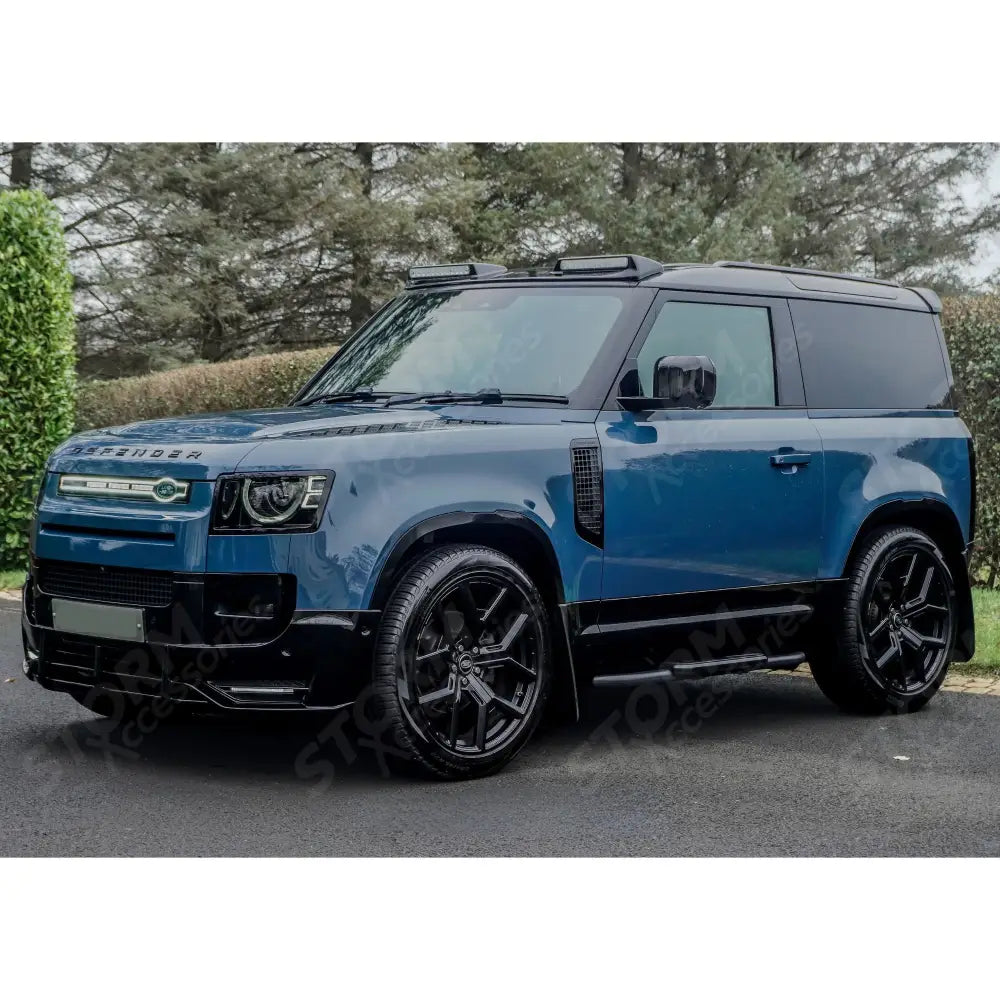 STX Style Running Boards Pair In Black For Land Rover Defender 90 L663 2020 On
