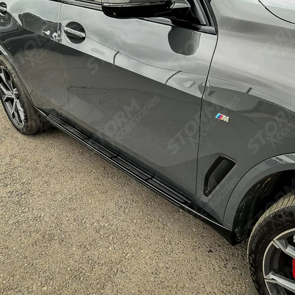 STX Style Running Boards Side Step Pair In Black For Bmw X5 G05 2019 On