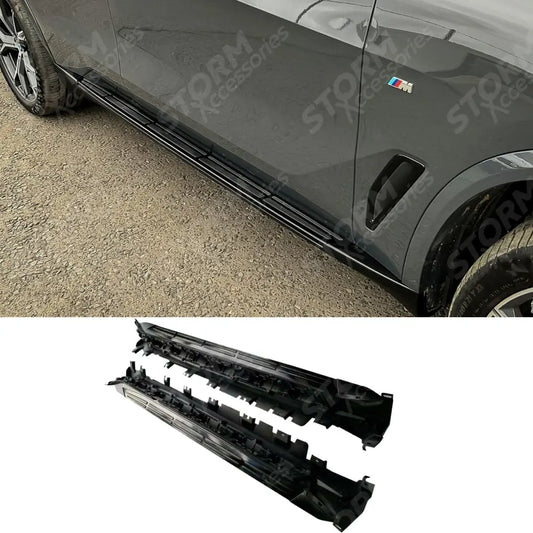 STX Style Running Boards Side Step Pair In Black For Bmw X5 G05 2019 On
