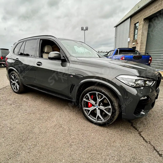 STX Style Running Boards Side Step Pair In Black For Bmw X5 G05 2019 On