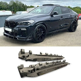STX Style Running Boards Side Step Pair In Black For Bmw X6 G06 2020 On