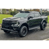 STX Style Running Boards Side Steps Black Edition Pair For Ford Ranger T9 - 2023+