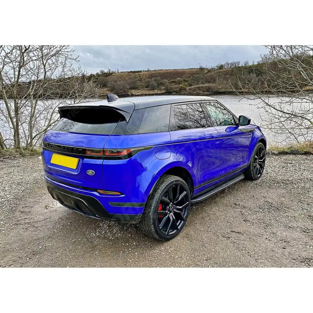 STX Style Running Boards Side Steps In Black Pair For Range Rover Evoque 2018 On