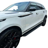 STX Style Running Boards Side Steps In Black Pair For Range Rover Velar 2017 On