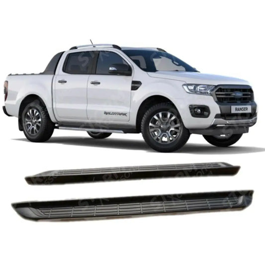 STX Style Running Boards Side Steps Pair For Ford Ranger T6 - 2012-2022
