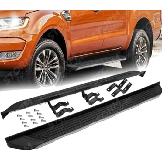 STX Style Running Boards Side Steps Pair For Ford Ranger T6 - 2012-2022