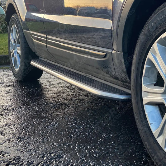 STX Style Running Boards Side Steps Pair For Range Rover Evoque L538 - Prestige - Pure - 2011 - 2019