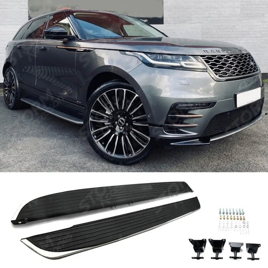 STX Style Running Boards Side Steps Pair For Range Rover Velar 2017 On - L560
