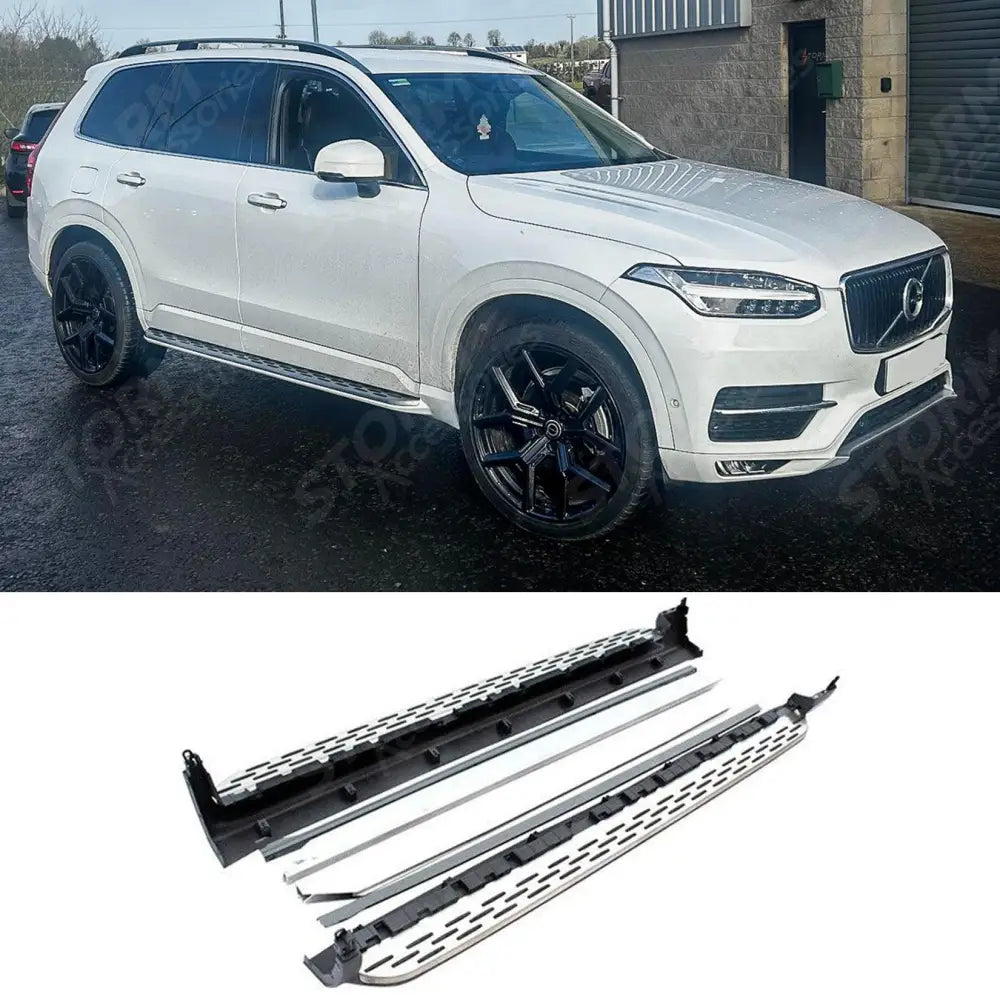 STX Style Running Boards Side Steps- Pair For Volvo Xc90 2015 On