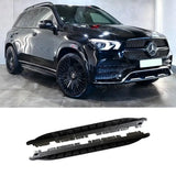 STX Style Running Boards Side Steps Pair In Black For Mercedes Benz Gle W167 2020 On