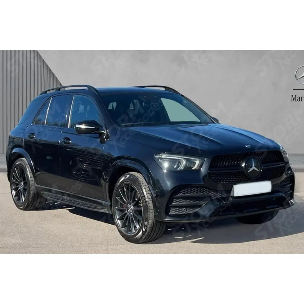 STX Style Running Boards Side Steps Pair In Black For Mercedes Benz Gle W167 2020 On