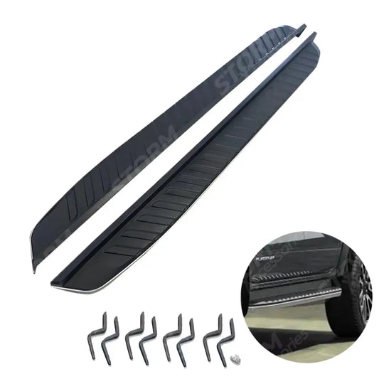 STX Style Running Boards Side Steps Silver Pair For Ford Ranger T9 - 2023+