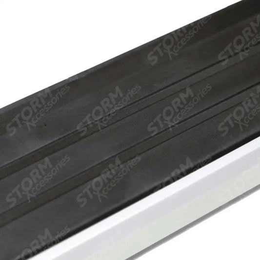 STX Style Running Boards Silver Side Steps Pair For Land Rover Defender 90 L663 2020 On