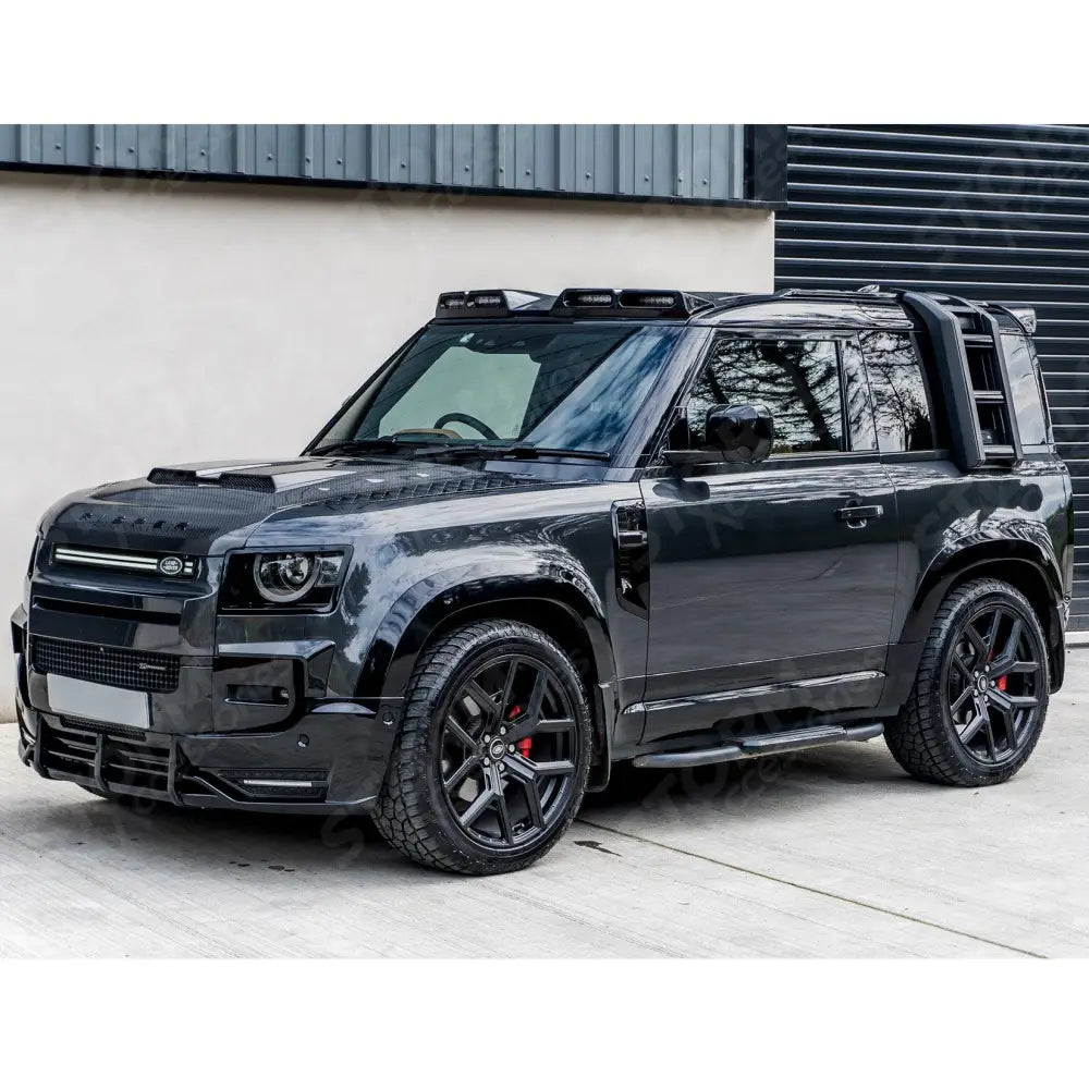 STX Style Side Roof Ladder Gloss Black For Land Rover Defender L663 90 / 110 / 130 2020 On