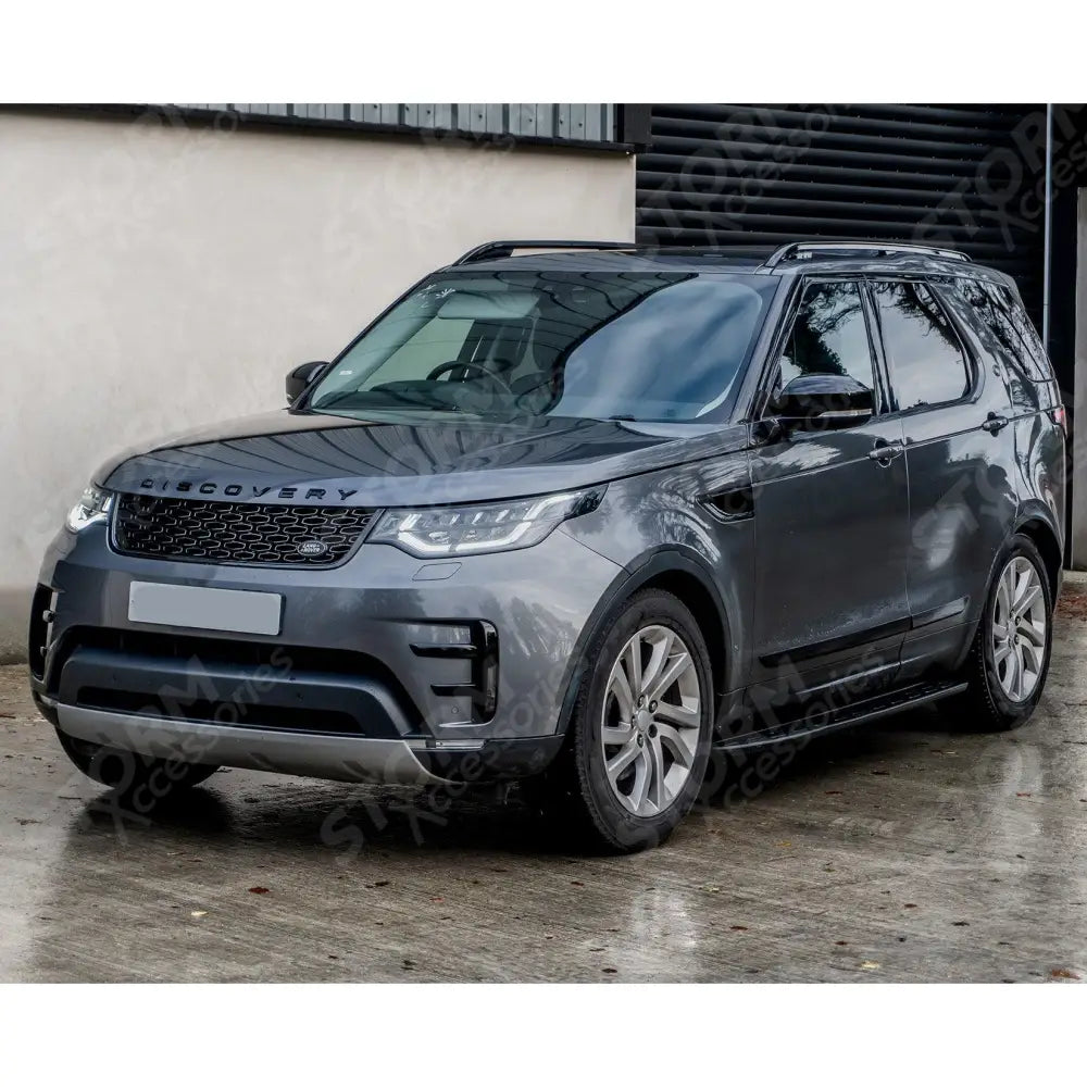 STX Style Side Steps Running Boards All Black Pair For Land Rover Discovery 5 2017 On