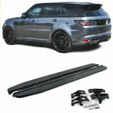 STX Style Side Steps Running Boards Gloss Black Pair For Range Rover Vogue L405 / Sport L494 2013 - 2022