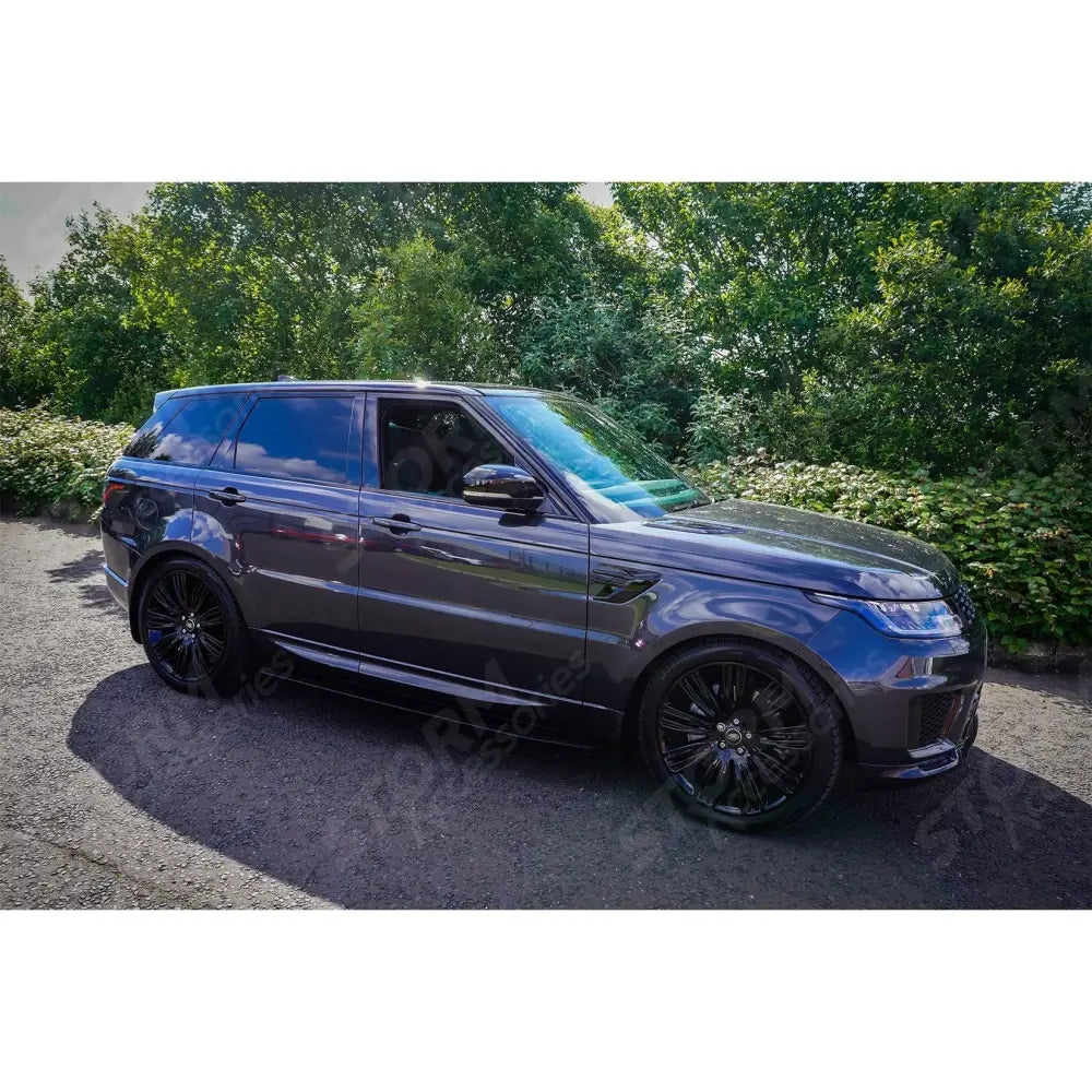 STX Style Side Steps Running Boards Gloss Black Pair For Range Rover Vogue L405 / Sport L494 2013 - 2022