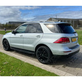 STX Style Side Steps Running Boards In Black Pair For Mercedes Benz Ml / Gle W166 2012 On