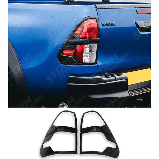 Stx Tail Light Guards Black Pair For Toyota Hilux 2016 On