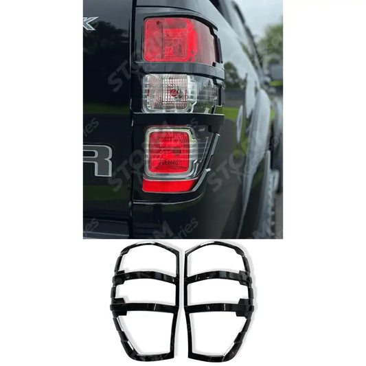 Stx Tail Light Guards Gloss Black Pair For Ford Ranger T6 2012-2022