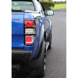 Stx Tail Light Guards Gloss Black Pair For Ford Ranger T6 2012-2022
