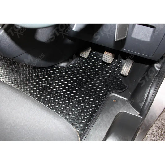 Stx Tailored Fit Rubber Mat Black For Renault Trafic - Vauxhall Vivaro - 2014 On