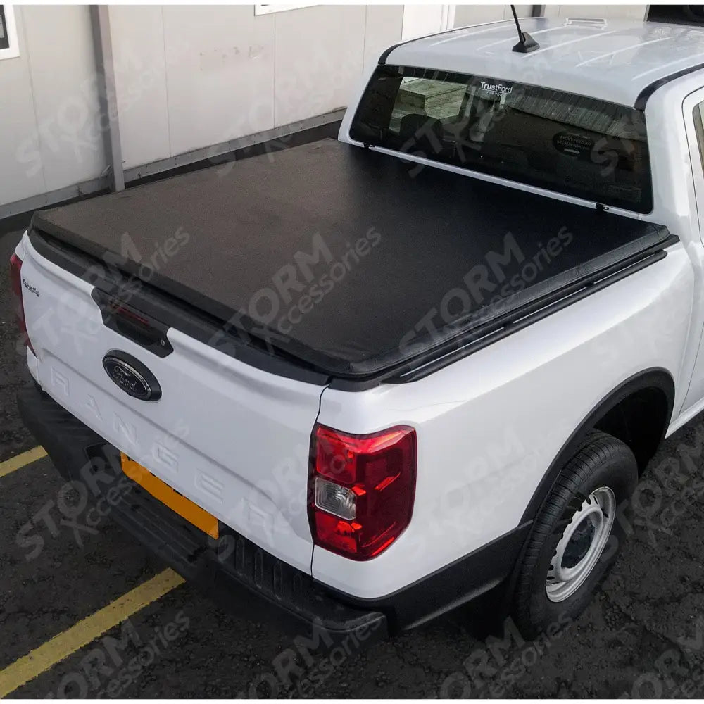 Stx Tri Fold Tonneau Soft Cover For Ford Ranger T9 Double Cab Non Wildtrak 2022 On