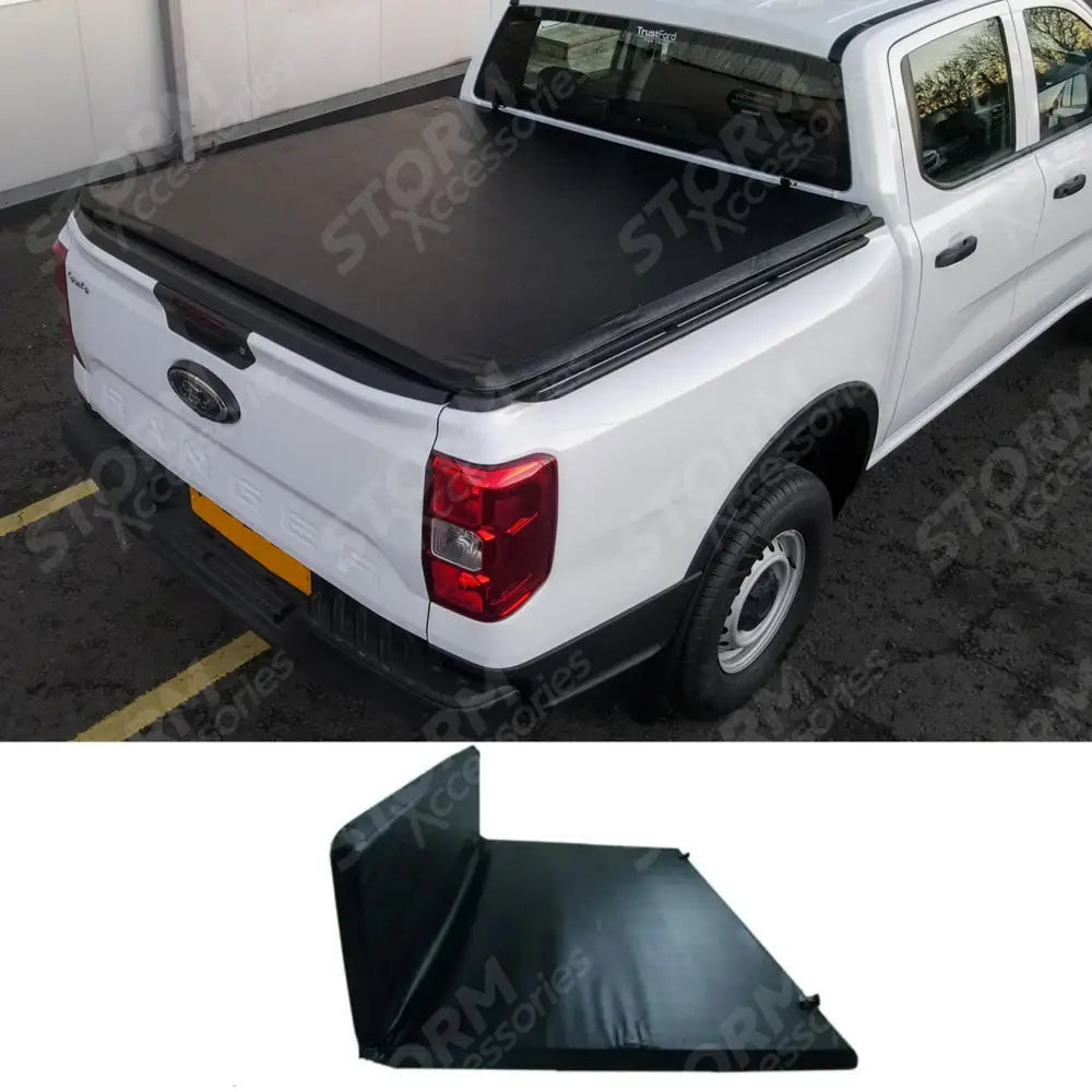Stx Tri Fold Tonneau Soft Cover For Ford Ranger T9 Double Cab Non Wildtrak 2022 On