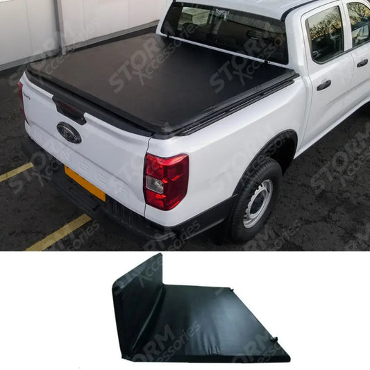 Stx Tri Fold Tonneau Soft Cover For Ford Ranger T9 Double Cab Non Wildtrak 2022 On