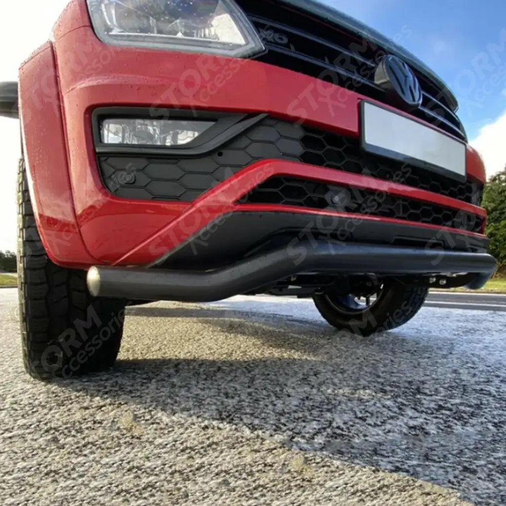 Stx Twisted Spoiler Bar Black 70mm For Vw Amarok V6 2017-2022