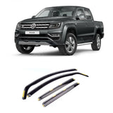 Stx Wind Deflectors 4 Pcs Set Internal Fit Dark Smoke W139 For Vw Amarok 2010-2022