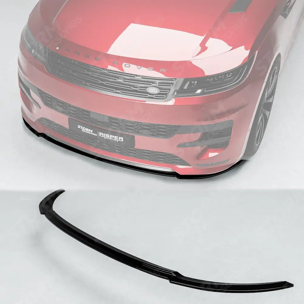 SV Style 3pc Front Splitter Lip In Gloss Black For Range Rover Sport 2023+