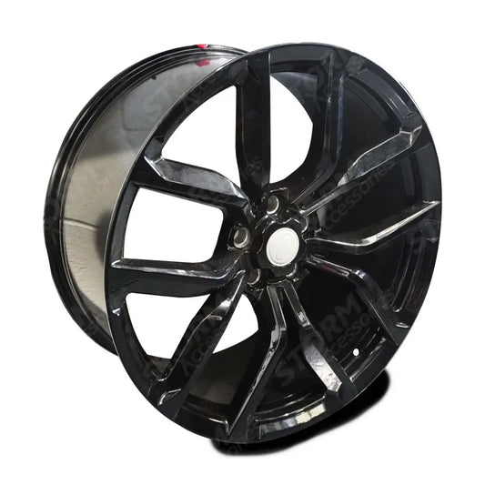 Svr Style 5 Split Spoke 5x108 - 20 Inch Alloys Wheels With Gloss Black Finish - Qty 1
