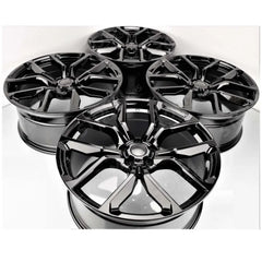 Svr Style 5 Split Spoke 5x120 - 22 Inch Alloys Wheels With Gloss Black Finish - X1