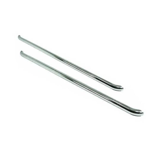 Swb 2.4 Inch Stainless Steel STX Style Sportline Side Bars Pair For Renault Trafic 2001 On / Vauxhall Vivaro 2001-2019